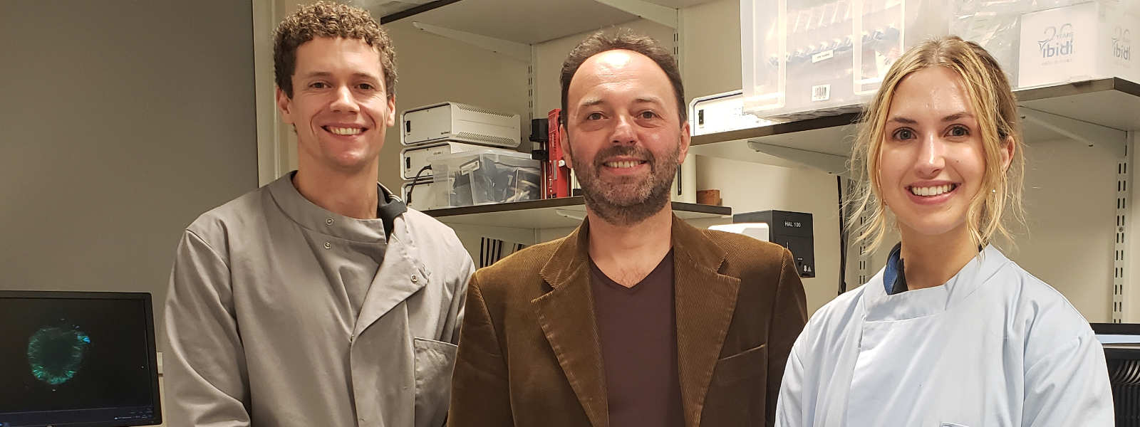 Dr Ronan Mellin (senior scientist), Dr Michele Zagnoni and Dr Karla Paterson (senior engineer Dr Ronan Mellin (senior scientist), Dr Michele Zagnoni and Dr Karla Paterson (senior engineer