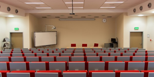 Empty lecture theatre Empty lecture theatre